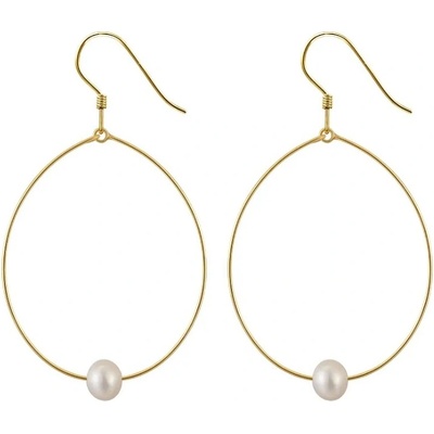 Majya Strieborné náušnice PARISA pozlátené 11683