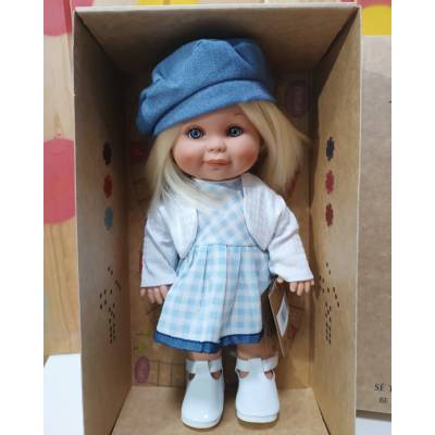 Magic baby: кукла Бети със синя шапка и красива рокля (MB330001)