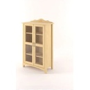 Drewmet Vitrína Castello Borovice 2barevný - Bílá+Rustikální