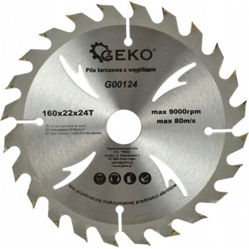 GEKO Kotouč pilový vidiový, 160x22x24T
