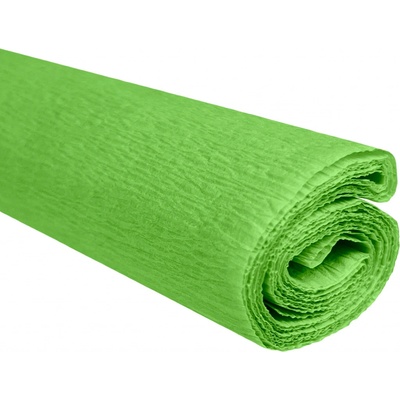 Krepový papír limetkově zelený 0,5x2m C29 28 g/m2