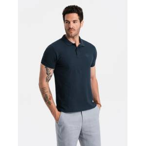 Ombre Clothing Тъмно синьо мъжко основно поло Ombre Clothing Ombre Clothing | Sin | МЪЖЕ | S
