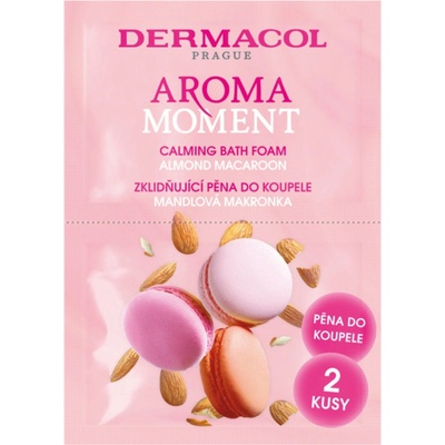 Dermacol Aroma Moment pena do kúpeľa mandľová makrónka 2 x 15 ml