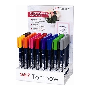 Tombow Marker Fudenosuke твърда поставка за писане (48) (WS-BH-48P-A)
