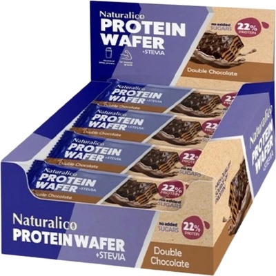 Naturalico Protein Wafer [16 x 40 грама грама] Двоен шоколад