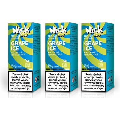 Nick SW GRAPE ICE 10 ml 16 mg 3 ks