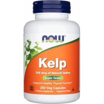 Now Kelp s přírodním jódem 325 ug 250 rostlinných kapslí