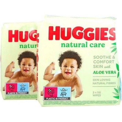 Huggies wipes PACK Natural Care Triplo 2 x 168 ks