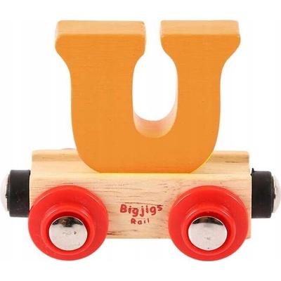 Bigjigs Rail Drevený železničný vagón písmeno u