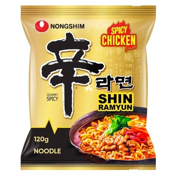 Nongshim Shin Ramyun пикантно пиле, екстра люто 120гр
