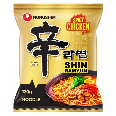 Nongshim Shin Ramyun пикантно пиле, екстра люто 120гр
