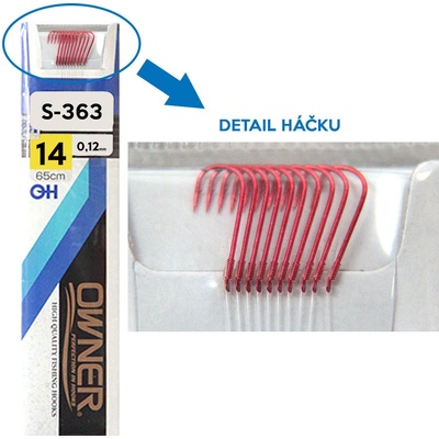 OWNER Návazce na plavanou S-363 vel.14 65cm 0,12mm