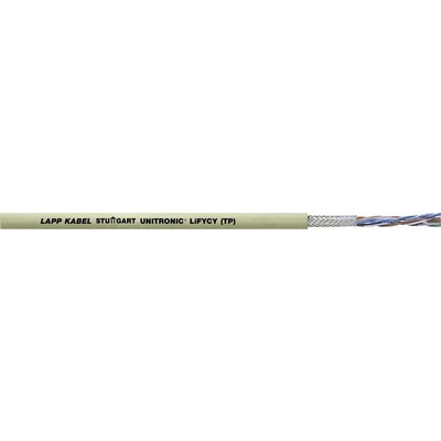 Lapp 34233/500 dátový kábel UNITRONIC® LiFYCY (TP) 8 x 2 x 0.08 mm² sivá 500 m