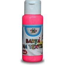 Creatoys Barva na textil 60 ml fluorescent růžová