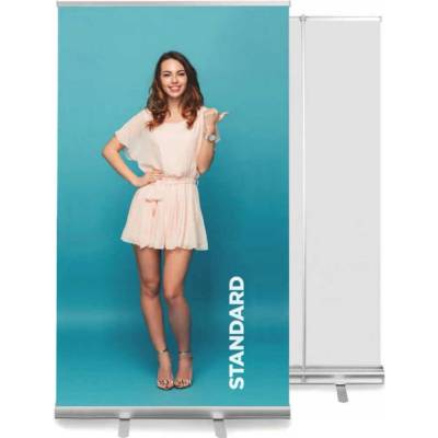 A-Z Reklama CZ Roll Up Standard 120 × 200 cm konstrukce bez banneru stříbrná