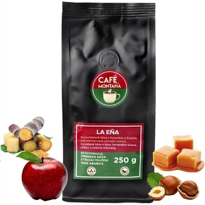 Café Montaña La Eña bezkofeinová zrnková 250 g