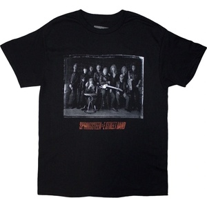Bruce Springsteen Tour '24 E-Street Photo Тениска с къс ръкав Black S (SPRINGTS23MB01)