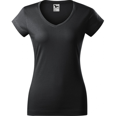 MALFINI Malfini fit v-neck 162 / Дамска тениска с v-образно деколте - абаносово сиво m (1629414)