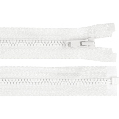 Kostěný zip YKK No 3 délka 45 cm, malé, 501 bílá