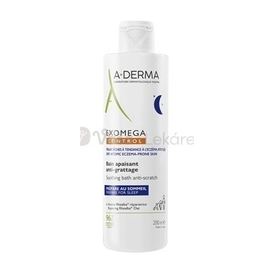 ADERMA Exomega Control Upokojujúci kúpeľ proti škriabaniu 200 ml prísada do kúpeľa