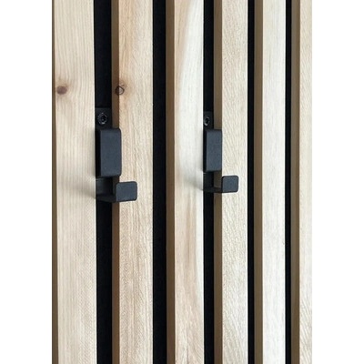 Háčik k akustickému panelu čierny 14x54x27 mm, 2 ks