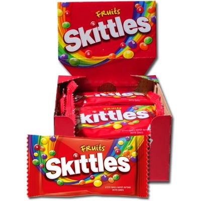 Skittles Дъвчащи бонбони Skittles Fruits 38гр 14бр
