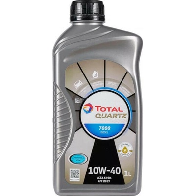Моторно Масло total quartz 7000 diesel 10w-40 1l