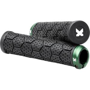 Sixpack Racing Грипове за кормило Sixpack racing D-Trix AL Bike grips - Black / Green - размер Ø 33 mm (860-3348-0411)
