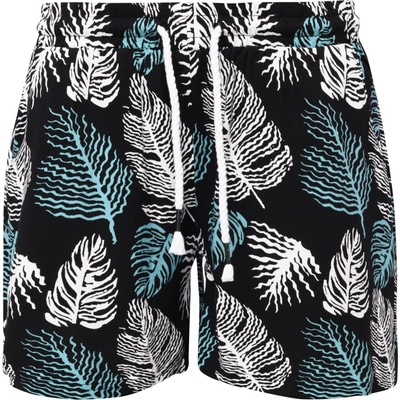 Willard Fully dámske letné kraťasy čierna biela tyrkysová