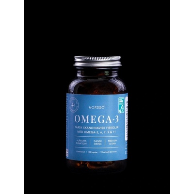 Nordbo Skandinávský Omega-3 Rybí Olej 120 kapslí