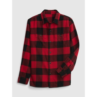 GAP Детска карирана фланелена риза GAP GAP | Cherven | Момчешки | 160-162