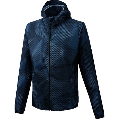 Mizuno pánska bunda Printed Hoodie jacket čierna