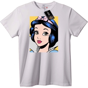 NOONEBRAND Тениска Снежанка Карикатура - 2XL, Black