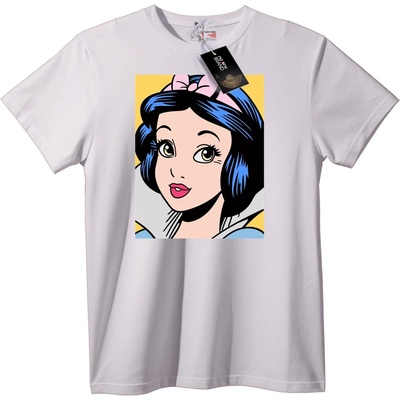 NOONEBRAND Тениска Снежанка Карикатура - 2XL, Black