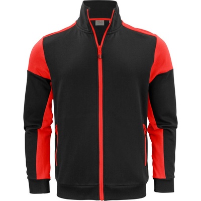 Printer mikina Prime Sweater Full Zip Men na zip black/red