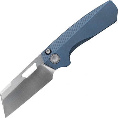 Vosteed Nip-L Elmax Satin & Brushed, Blue Titanium Top Liner Lock A4202
