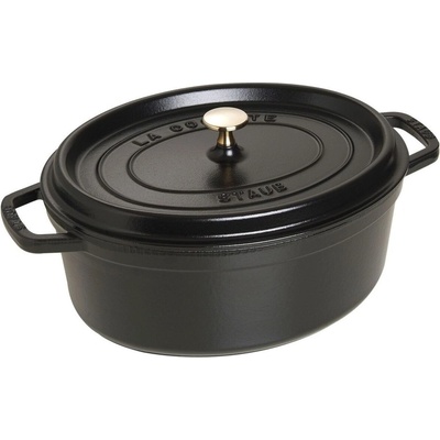 Staub Cocotte hrnec oválný 31 cm 5,5 l černý – Zboží Dáma