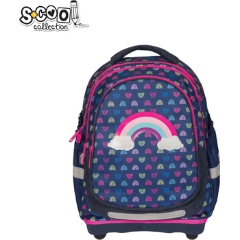 S-Cool Ученическа анатомична раница scool rainbow