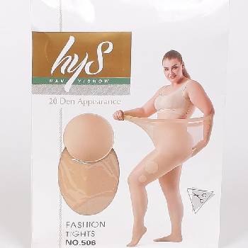 Макси еластичен некъсащ се чорапогащник в бежово 20 den