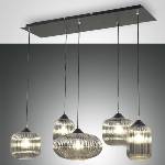 Fabas Luce 3627-48-126 - Пендел GILLIS 5xE27/40W/230V сив/черен (FX0240)