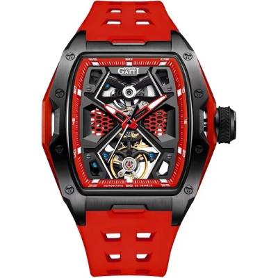 Bonest gatti Мъжки часовник Bonest Gatti Velour Chronique, Автоматичен, Червен (BG5501-A1)