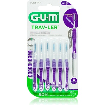 Image 1 of Sunstar Trav-Ler Interdental четки за междузъбно пространство 1, 2 mm 6 бр