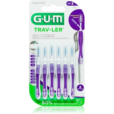 Sunstar Trav-Ler Interdental четки за междузъбно пространство 1, 2 mm 6 бр