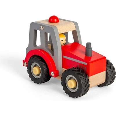 Bigjigs Toys Traktor červený