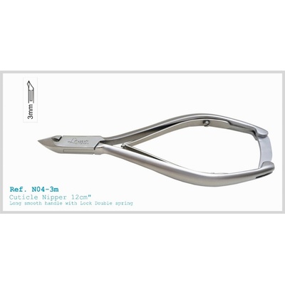 Lexwo kliešte na kožu 12 cm 3 mm typ 104D-3