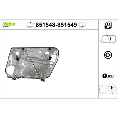 Zvedací zařízení oken VALEO 851548