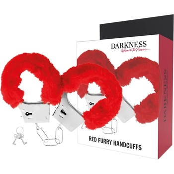 Image 1 of Белезници с мека плюшена повърхност - Darkness Handcuffs Red (D-221227)