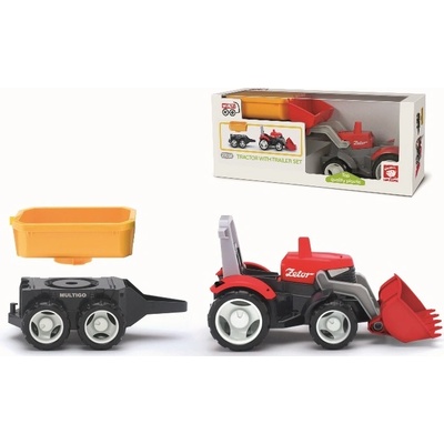 Efko 27055 Igráček Multigo 1+2 traktor s přívěsem