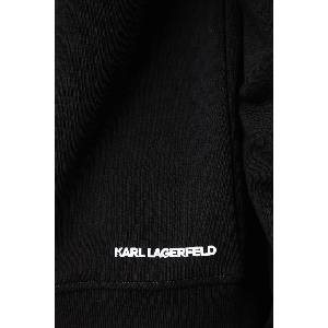 KARL LAGERFELD суичър с качулка дамски от памук (B4W20041)