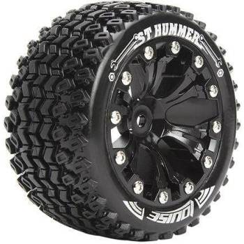 LOUISE RC Гуми чифт 2бр. Louise RC ST-HUMMER 1-10 Stadium Truck Tire Set Mounted Sport Black 2.8 Wheels 1/2-Offset Hex 12mm L-T3209SBH (LOUT3209SBH)
